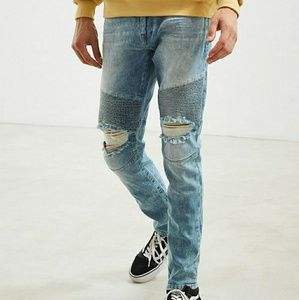 BDG Destructed Skinny Moto Jean